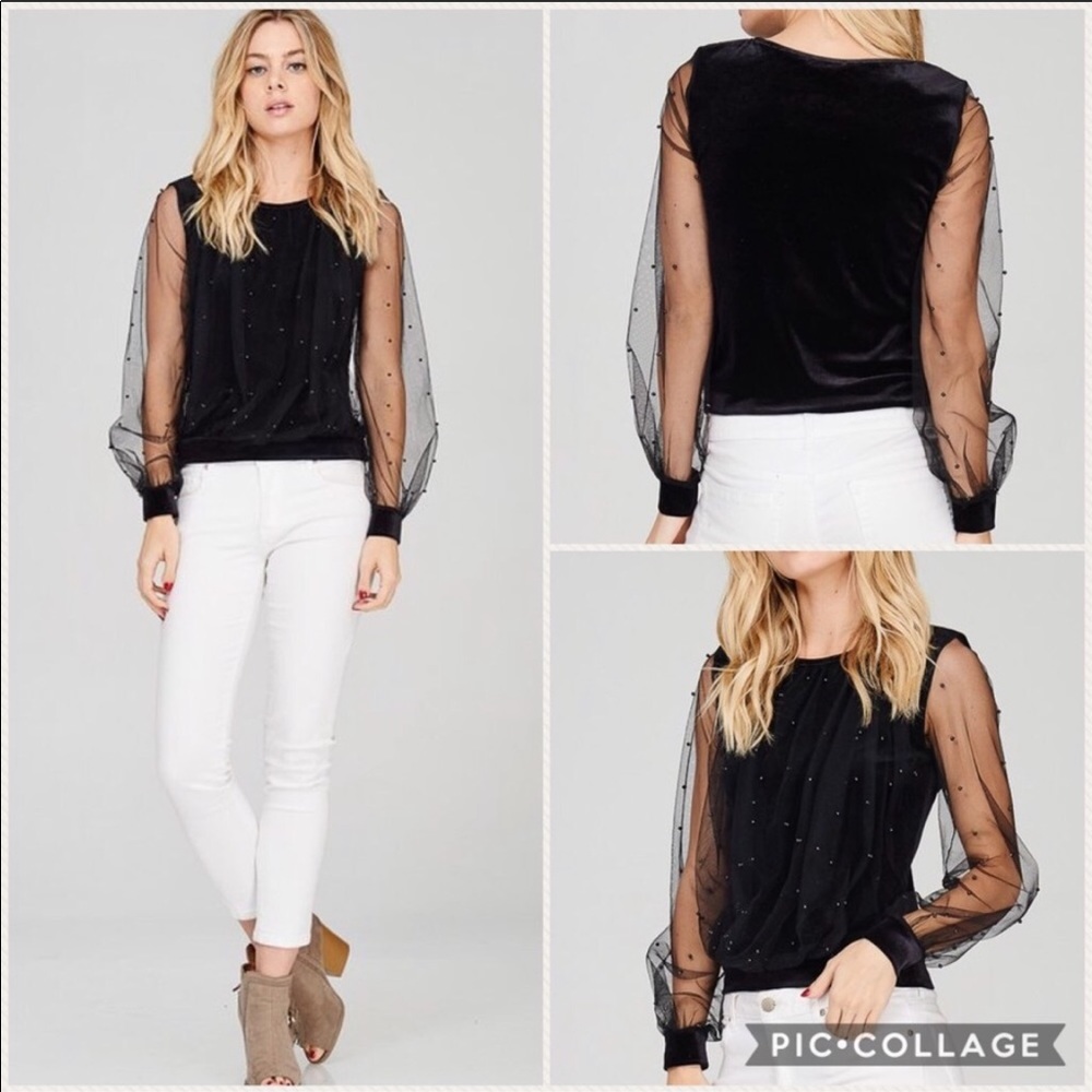 Pearl Embellished Top